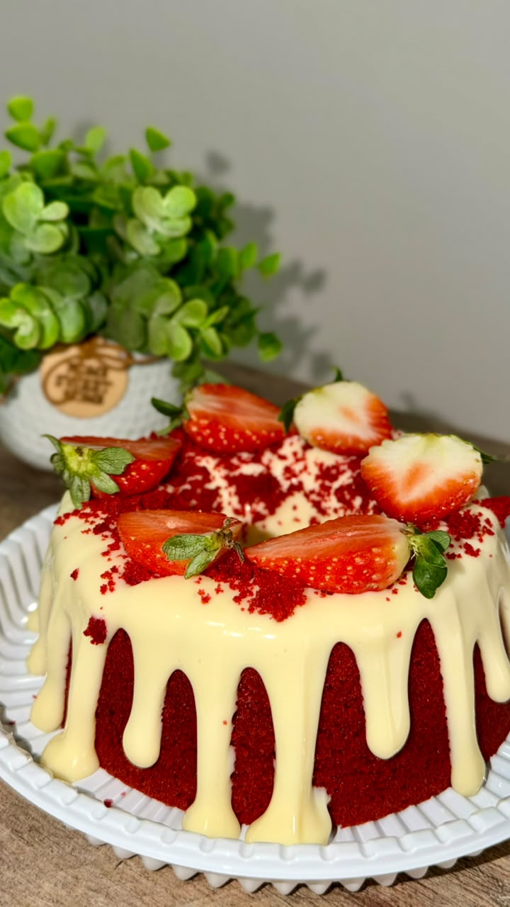 Red Velvet com Morangos